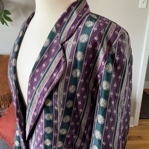 VTG peter nygard funky silk blazer